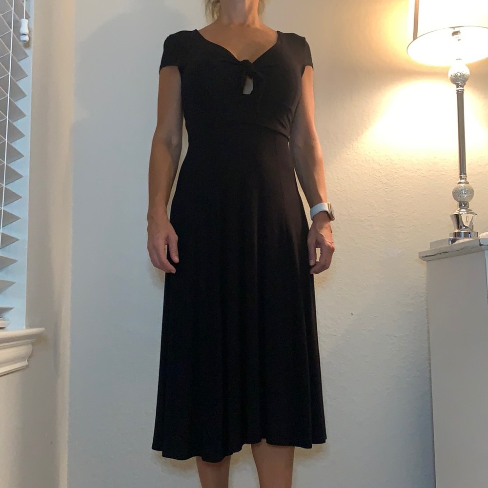 Long black ALYA dress